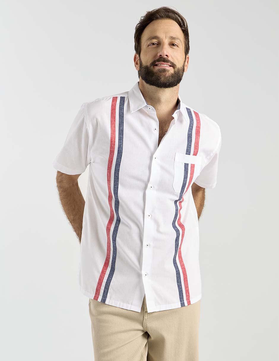 Camisa casual manga corta para hombre