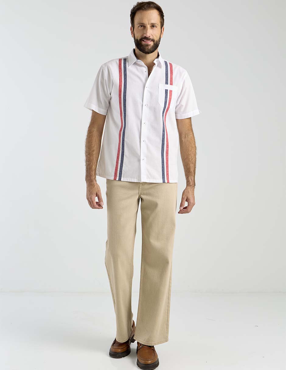 Camisa casual manga corta para hombre