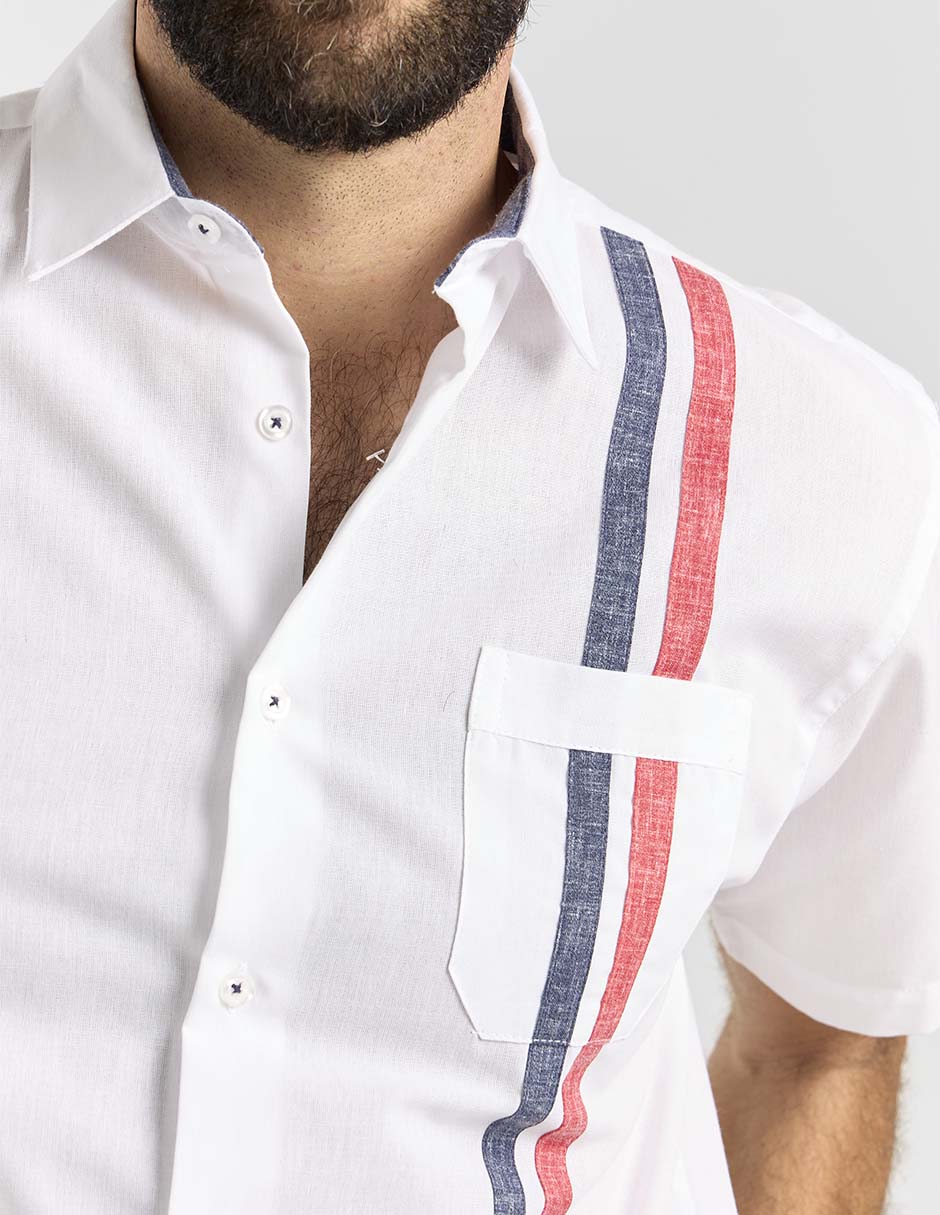 Camisa casual manga corta para hombre