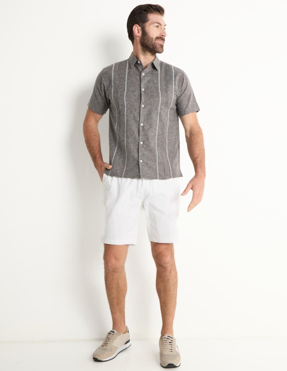 Camisa casual manga corta para hombre
