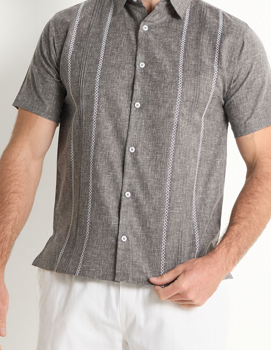 Camisa casual manga corta para hombre