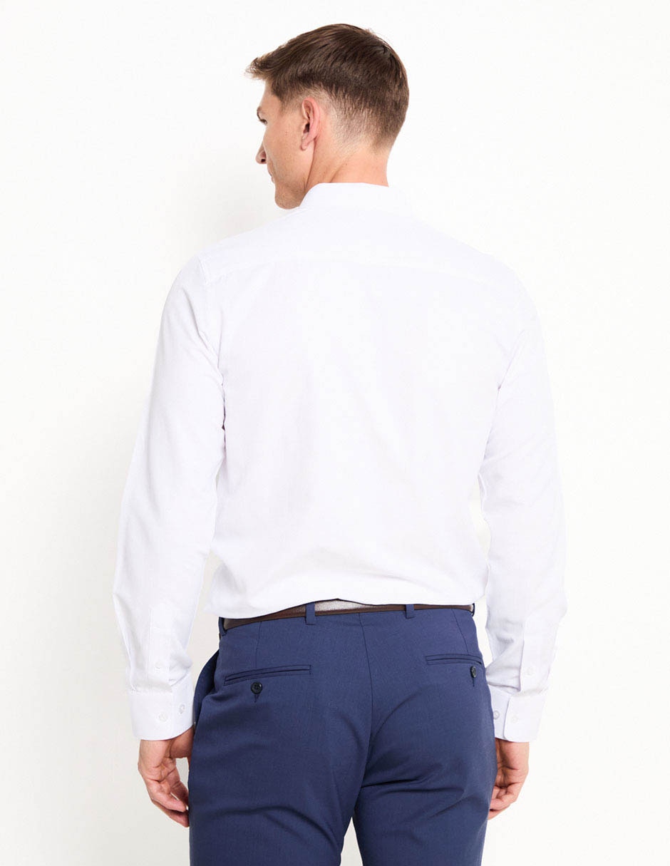 Camisa formal manga larga para hombre 4