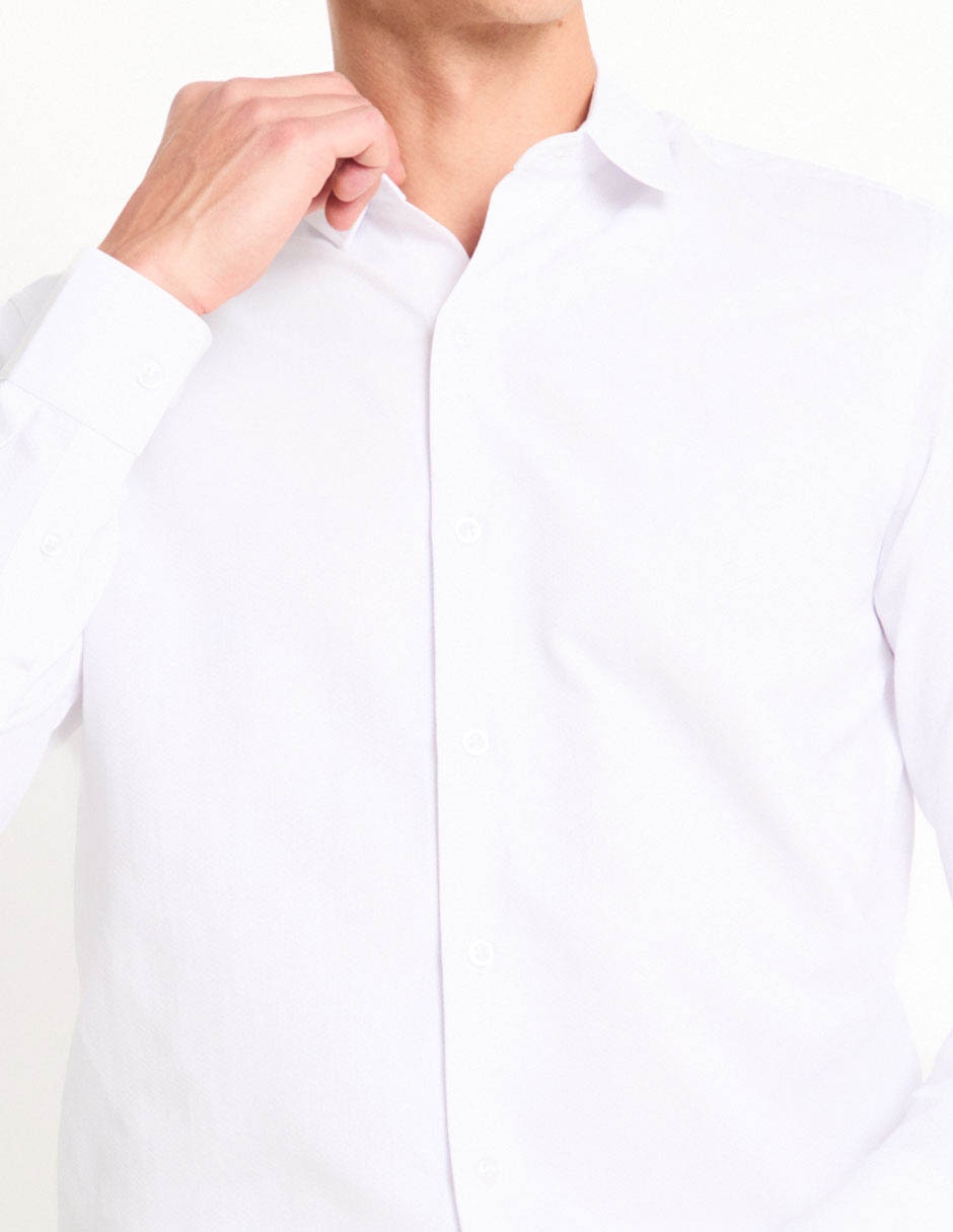 Camisa formal manga larga para hombre 2