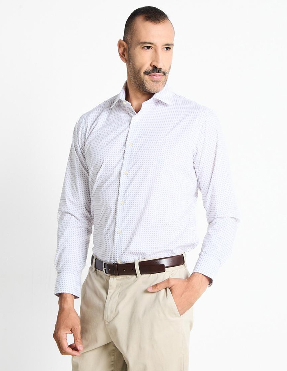 Camisa formal manga larga para hombre