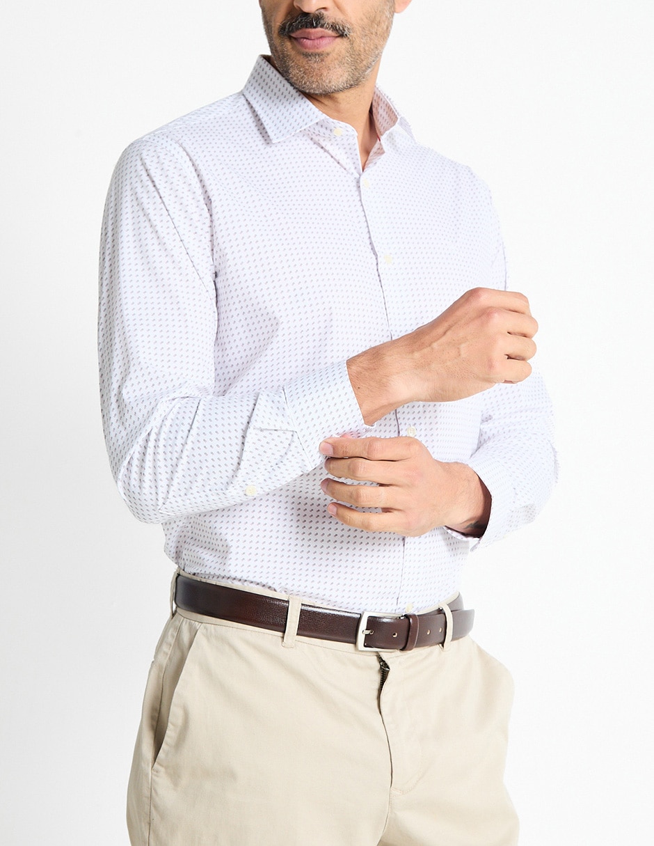 Camisa formal manga larga para hombre 2