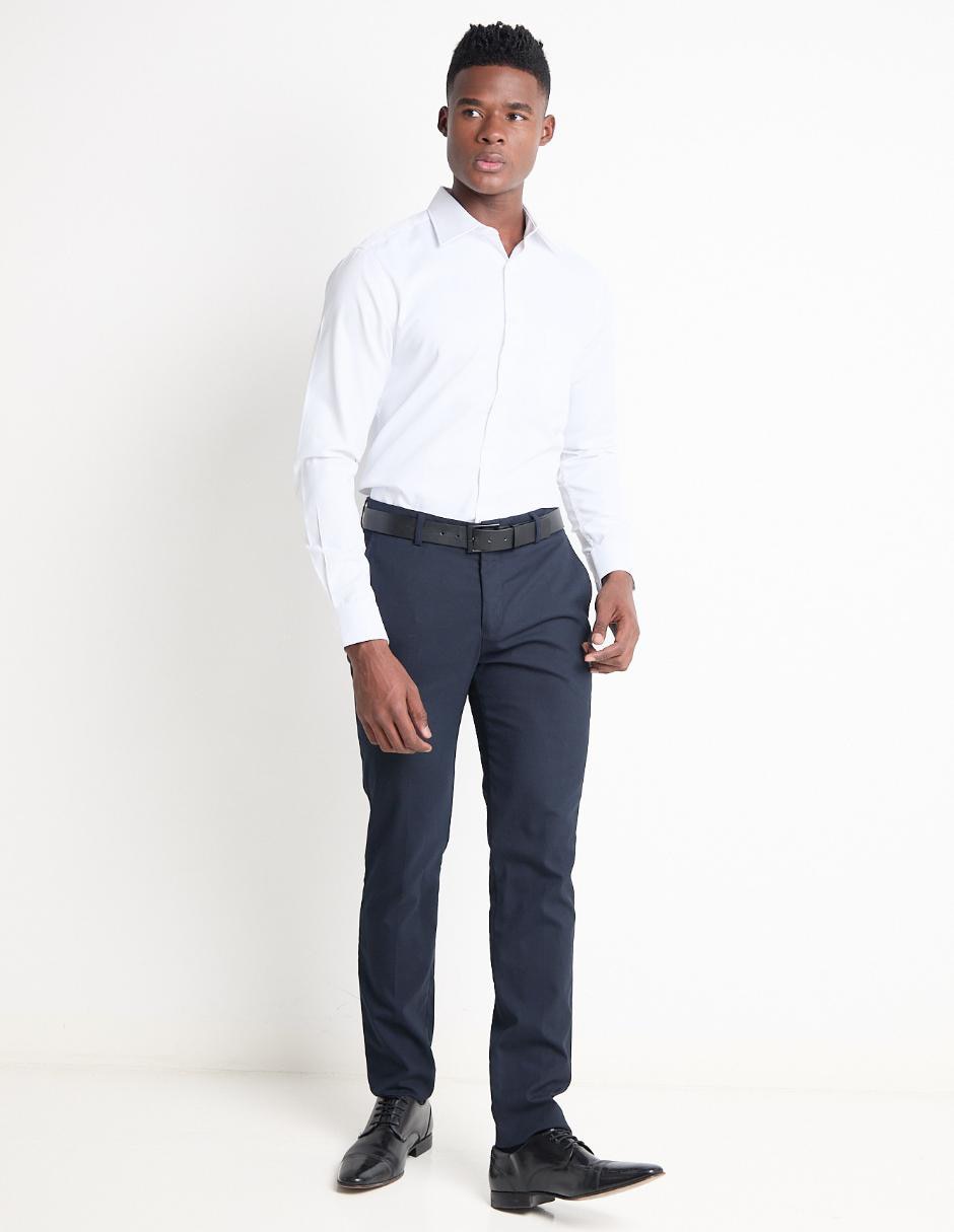 Camisa formal de algodón manga larga para hombre 3