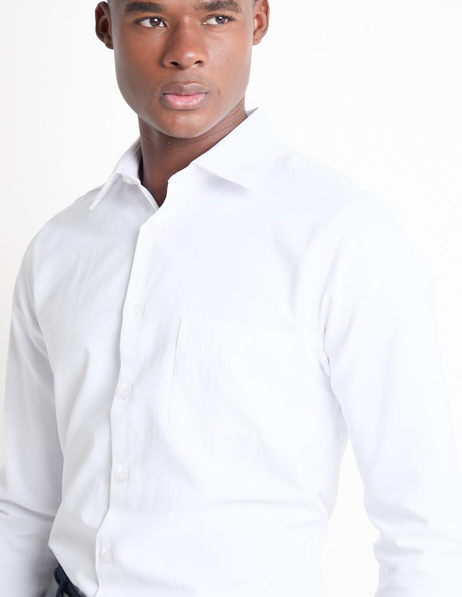 Camisa formal de algodón manga larga para hombre 2