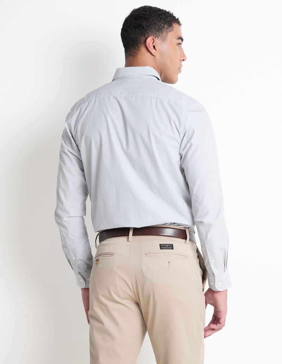 Camisa casual de algodón manga larga para hombre 4
