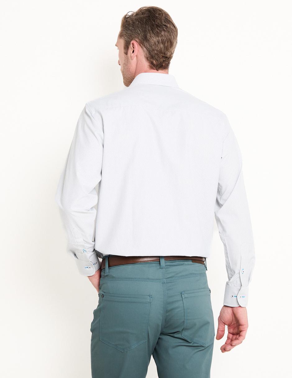Camisa business casual manga larga para hombre 2