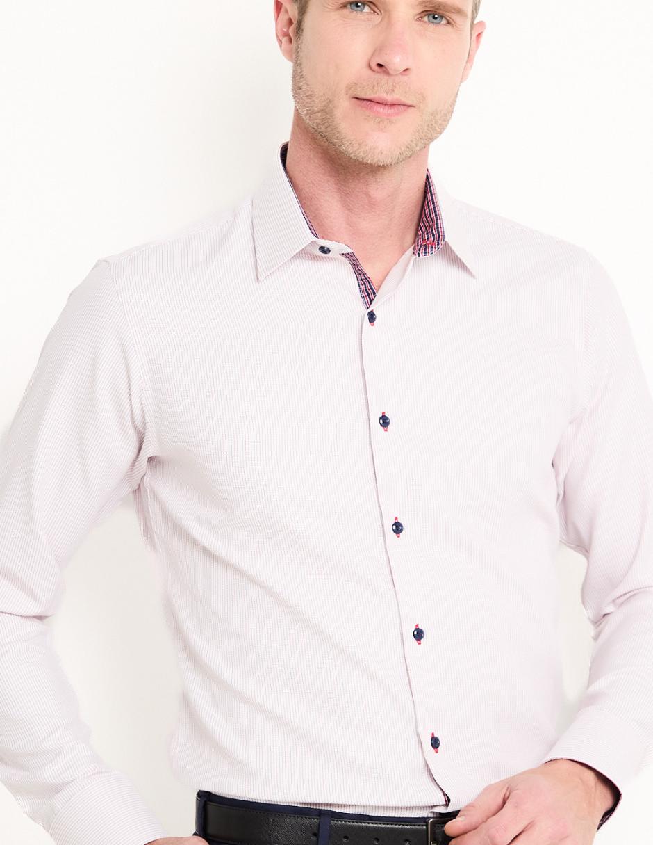 Camisa formal de algodón manga larga para hombre 2