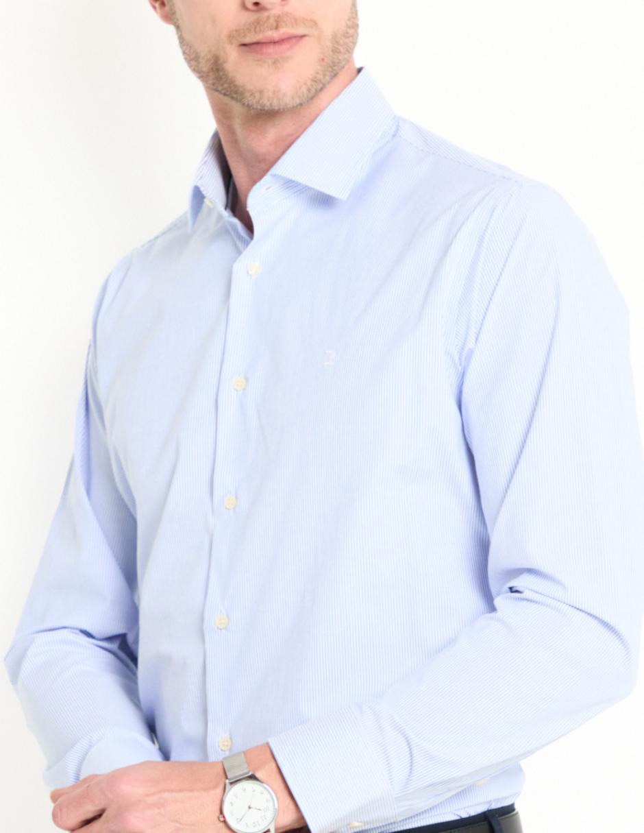 Camisa formal manga larga para hombre 2