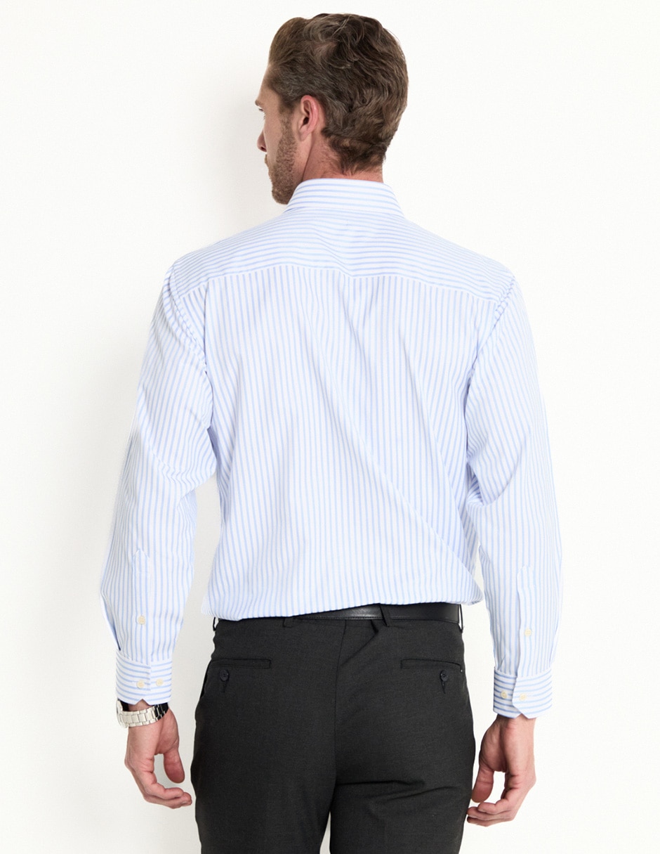 Camisa formal manga larga para hombre 4
