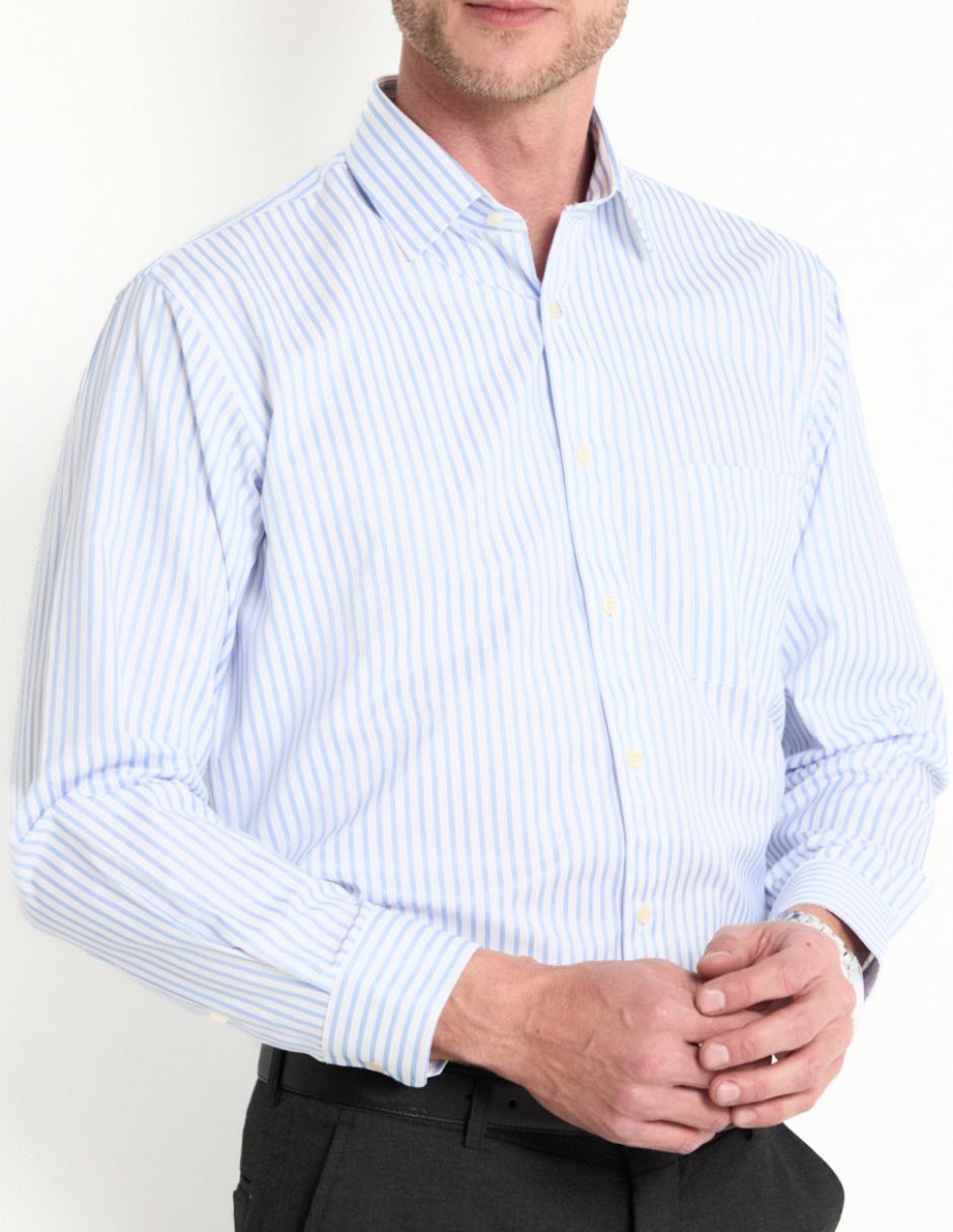 Camisa formal manga larga para hombre 2