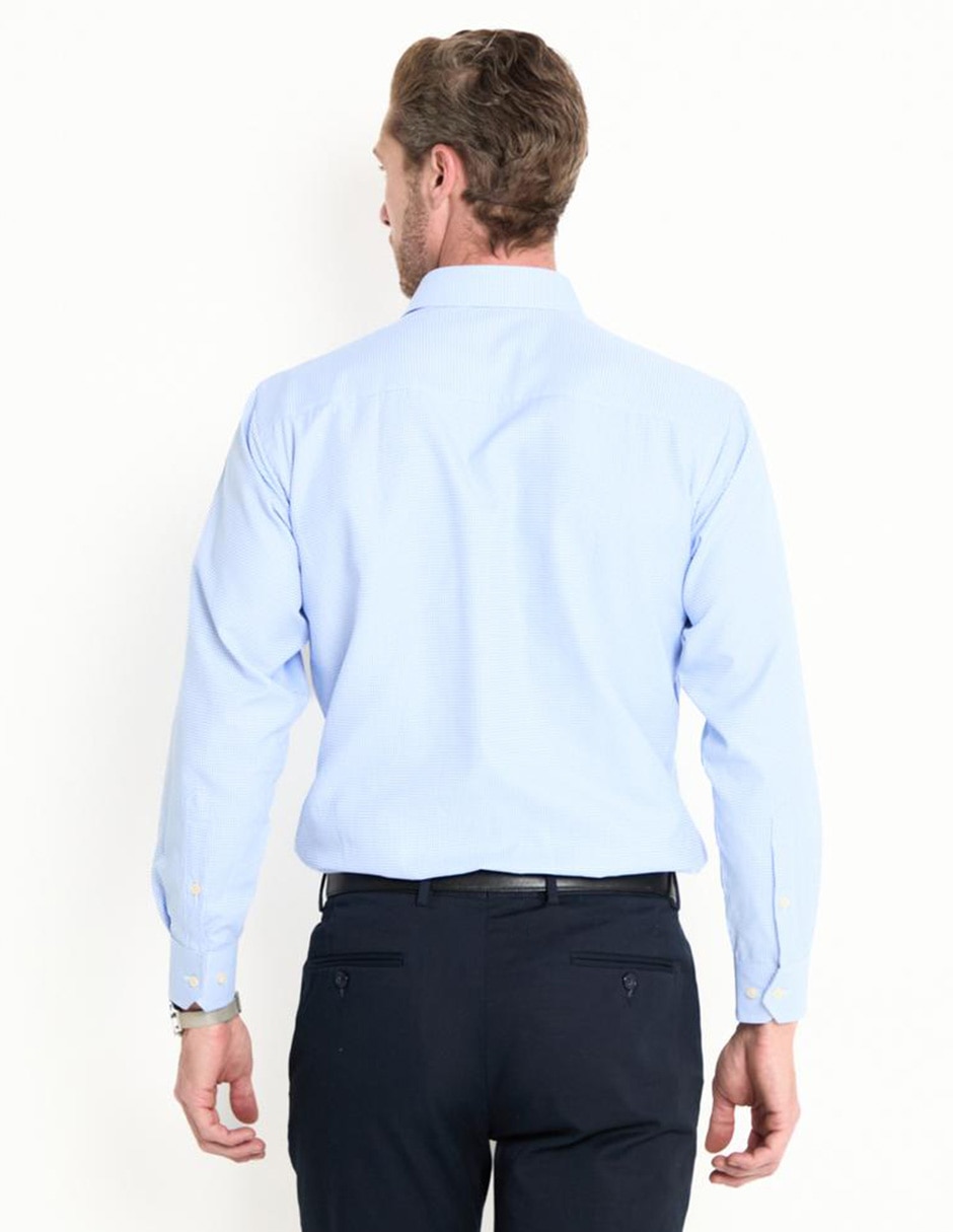 Camisa formal manga larga para hombre