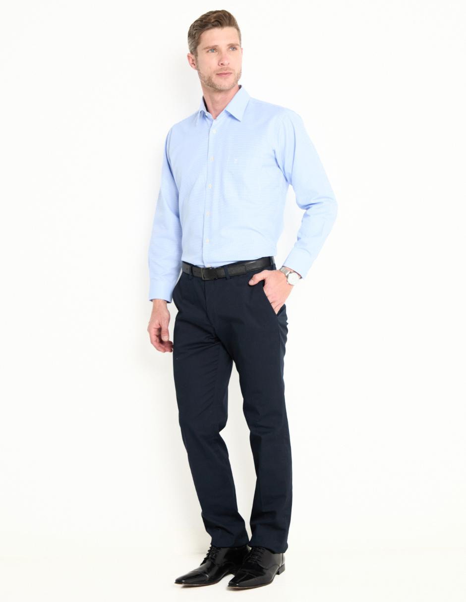 Camisa formal manga larga para hombre