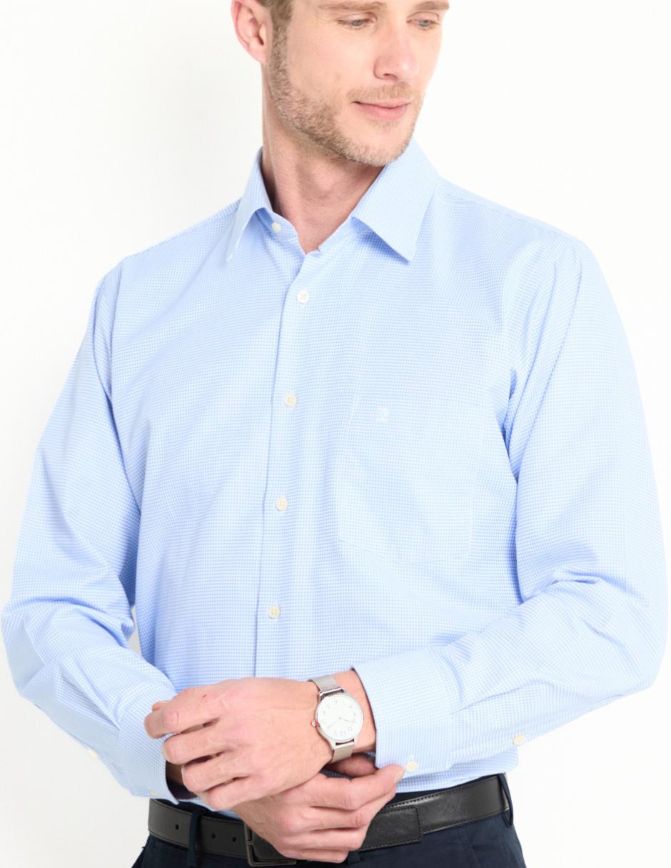 Camisa formal manga larga para hombre