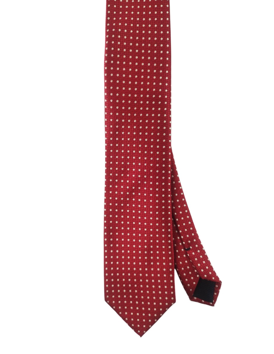 Corbata pierre cardin regular estampado lunares para hombre