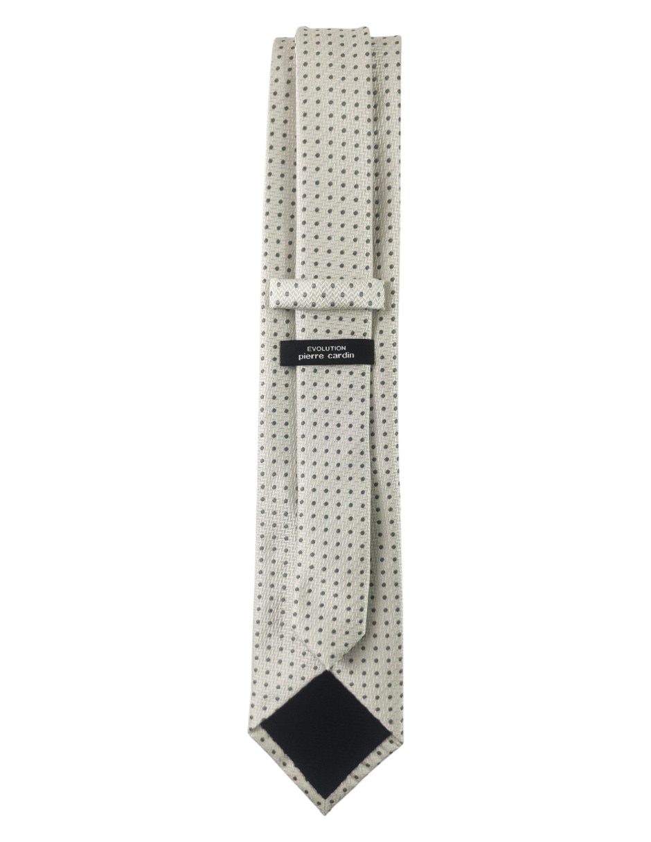 Corbata regular estampado lunares para hombre 3