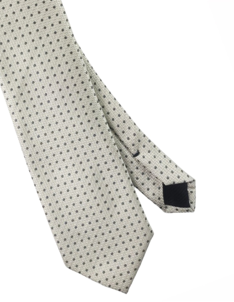 Corbata regular estampado lunares para hombre 2