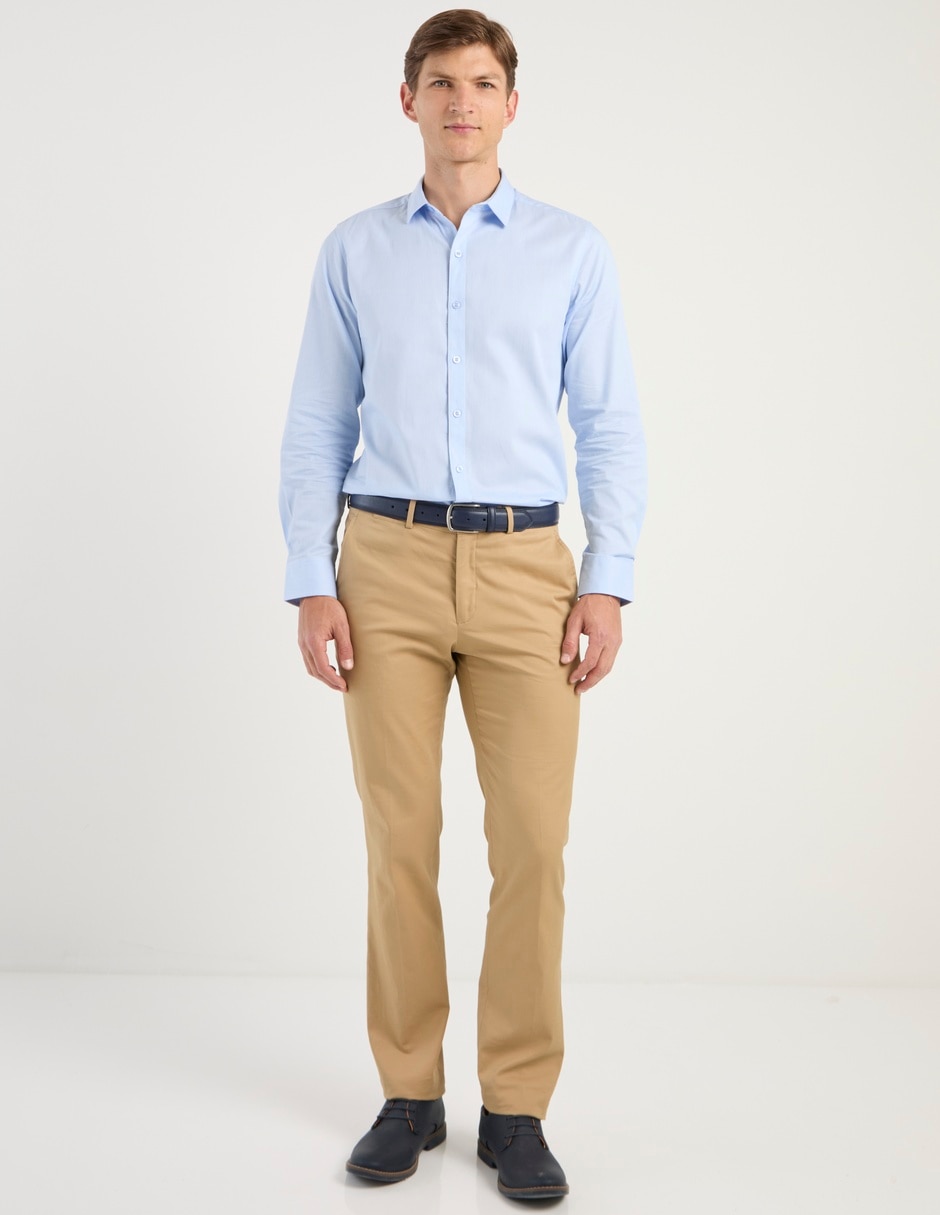 Camisa formal manga larga para hombre 3