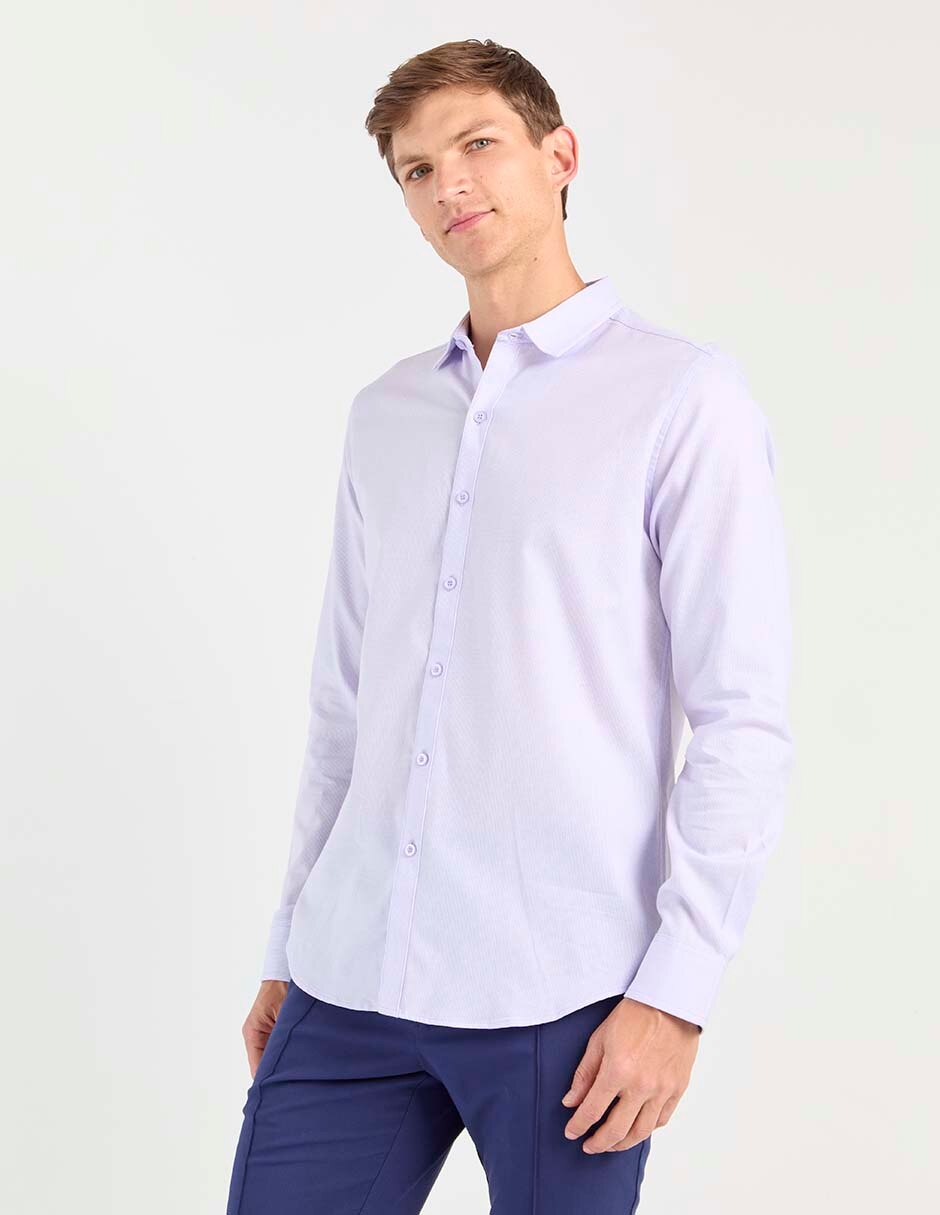 Camisa formal de algodón manga larga para hombre Camisa formal de algodón manga larga para hombre