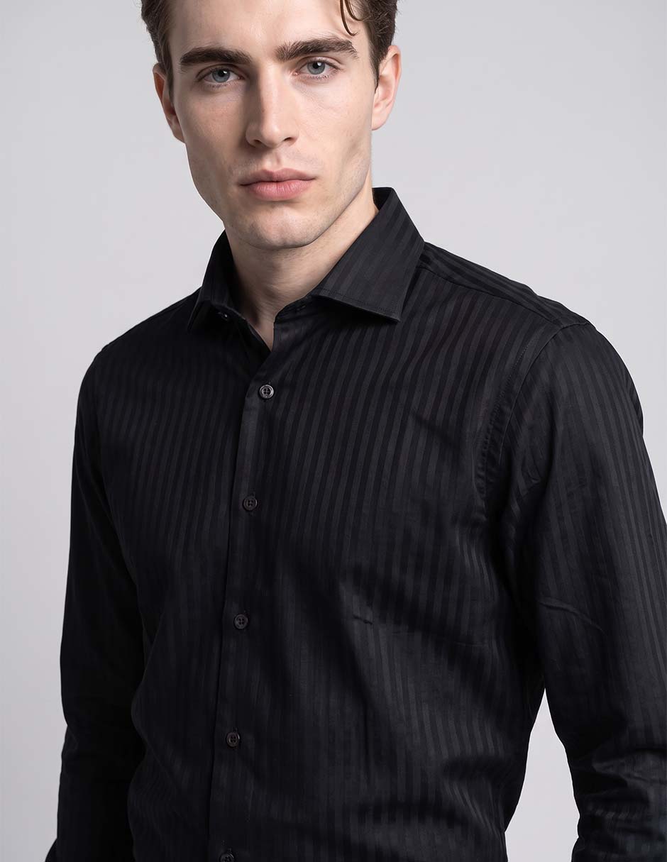 Camisa Casual De Algodón Manga Larga Para Hombre 2