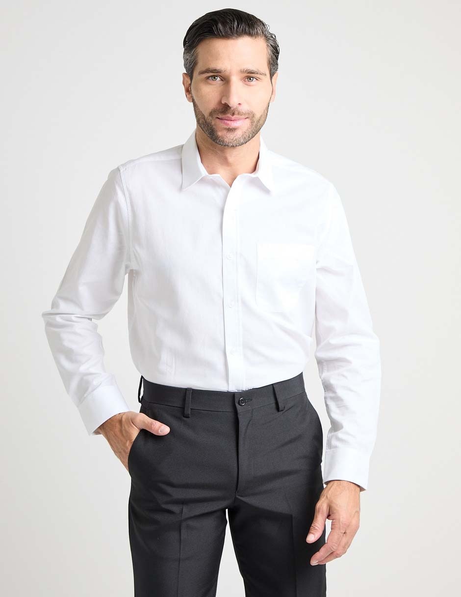 Camisa formal de algodón manga larga para hombre Camisa formal de algodón manga larga para hombre