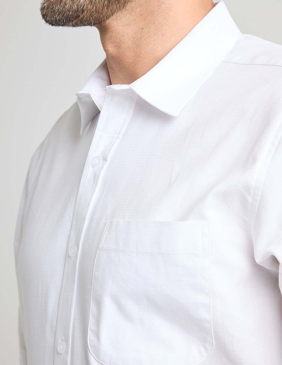 Camisa formal de algodón manga larga para hombre 2