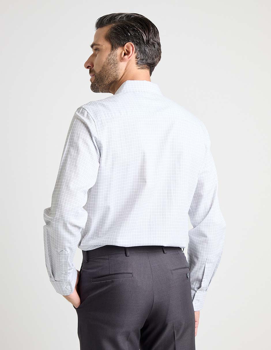 Camisa casual manga larga para hombre 2