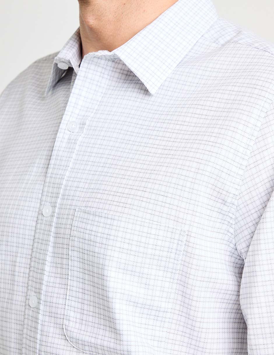 Camisa casual manga larga para hombre
