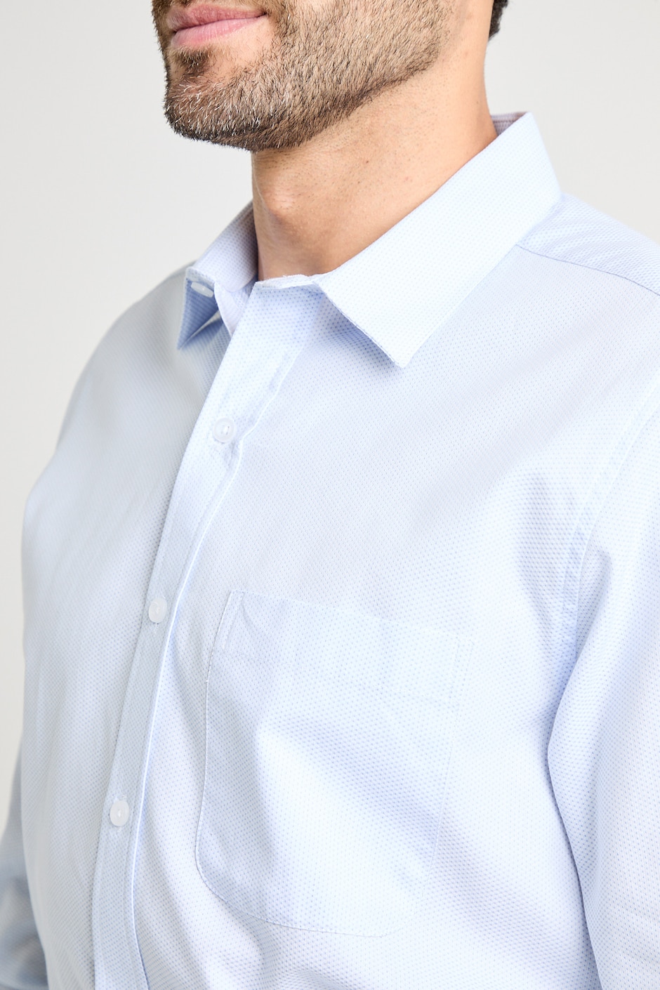 Camisa casual manga larga para hombre