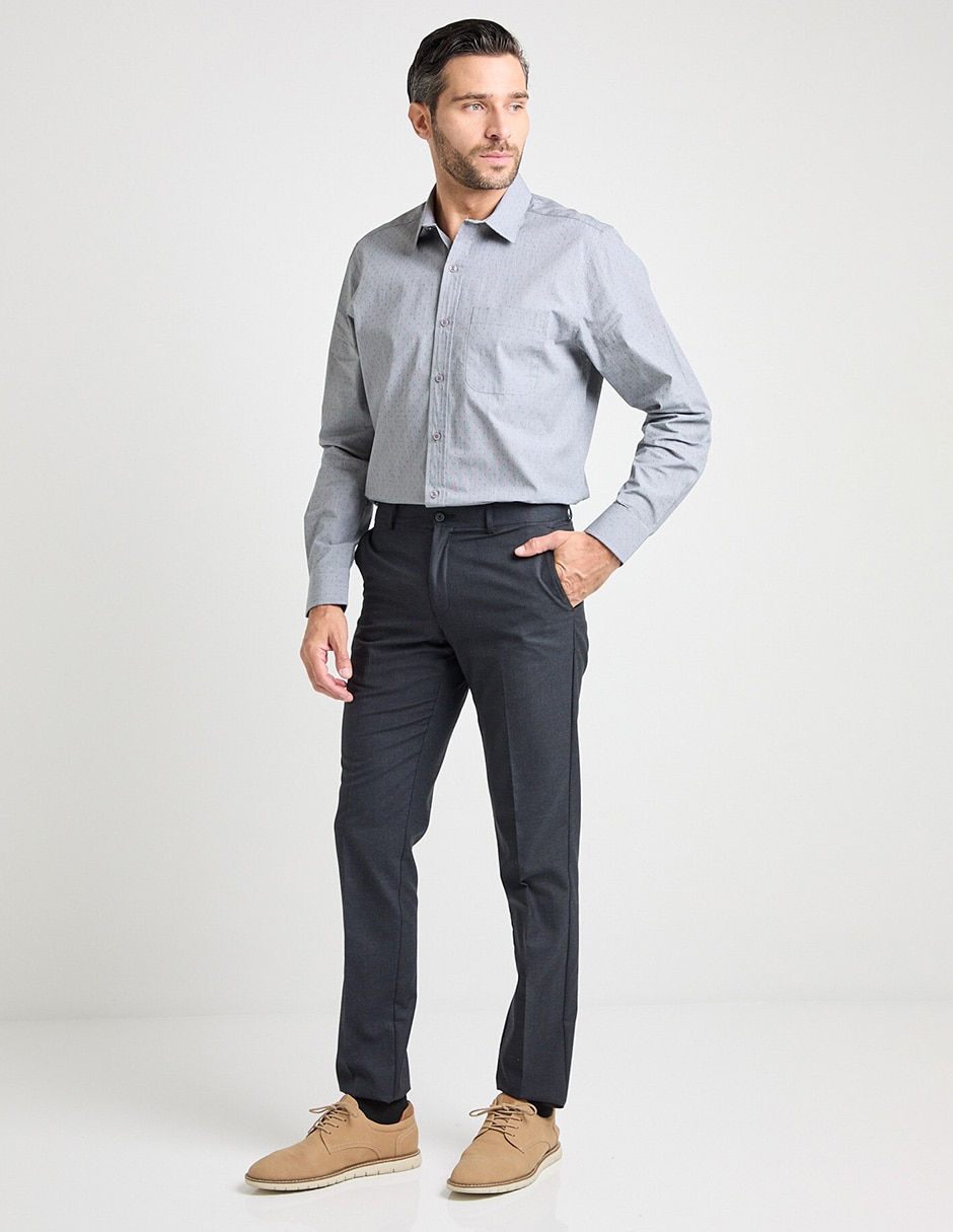 Camisa casual manga larga para hombre