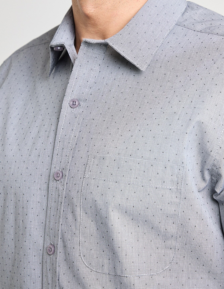 Camisa casual manga larga para hombre