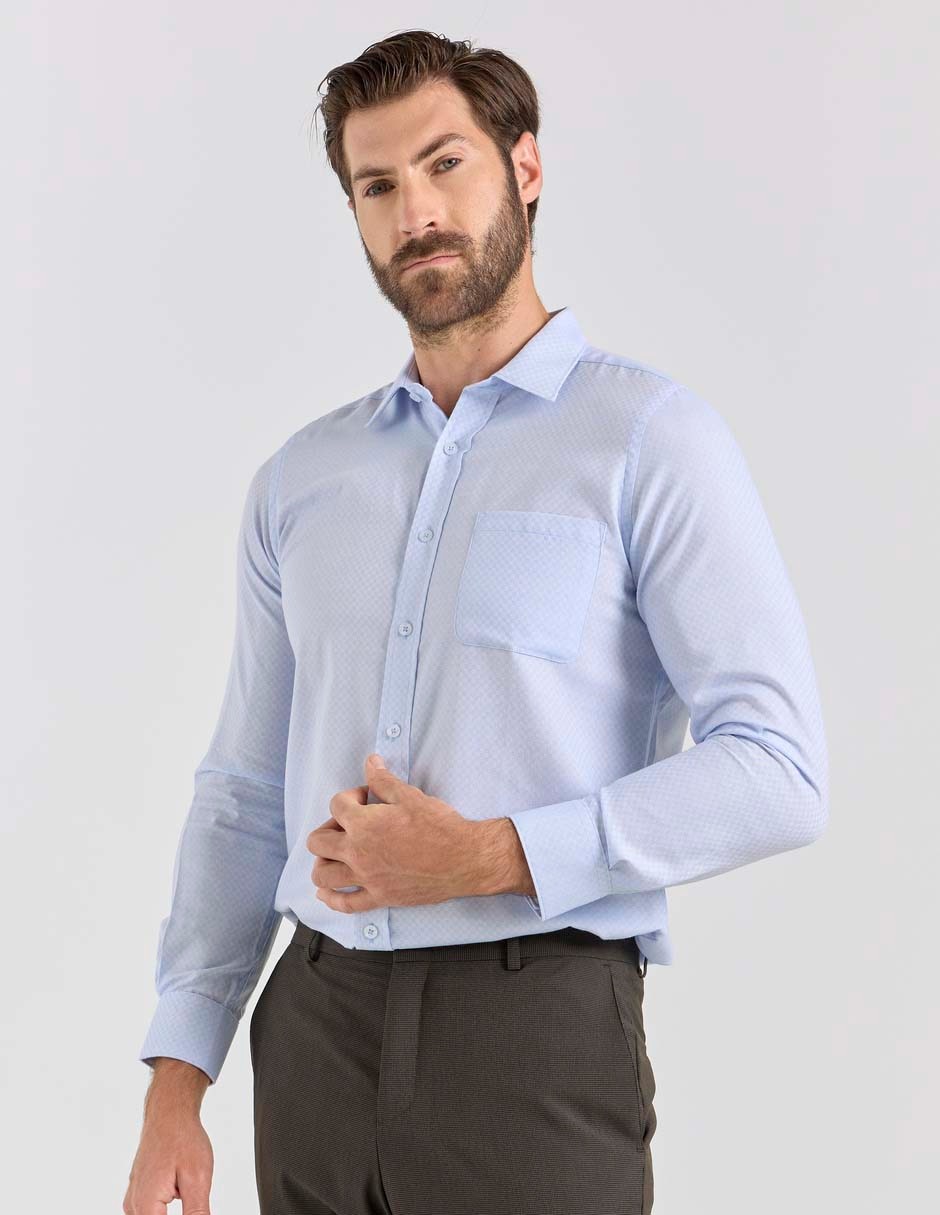 Camisa casual Gianfranco Dunna de algodón manga larga para hombre