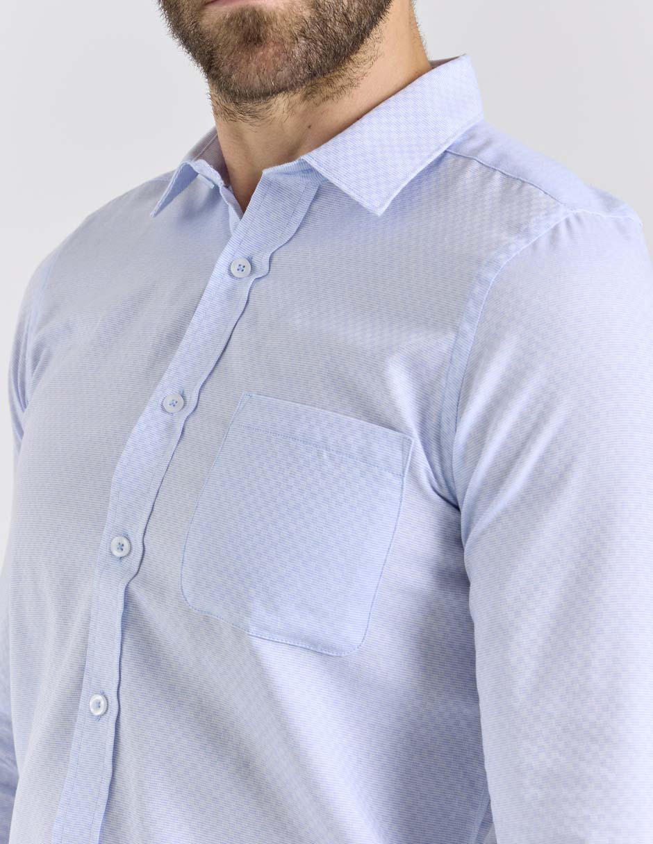 Camisa casual Gianfranco Dunna de algodón manga larga para hombre