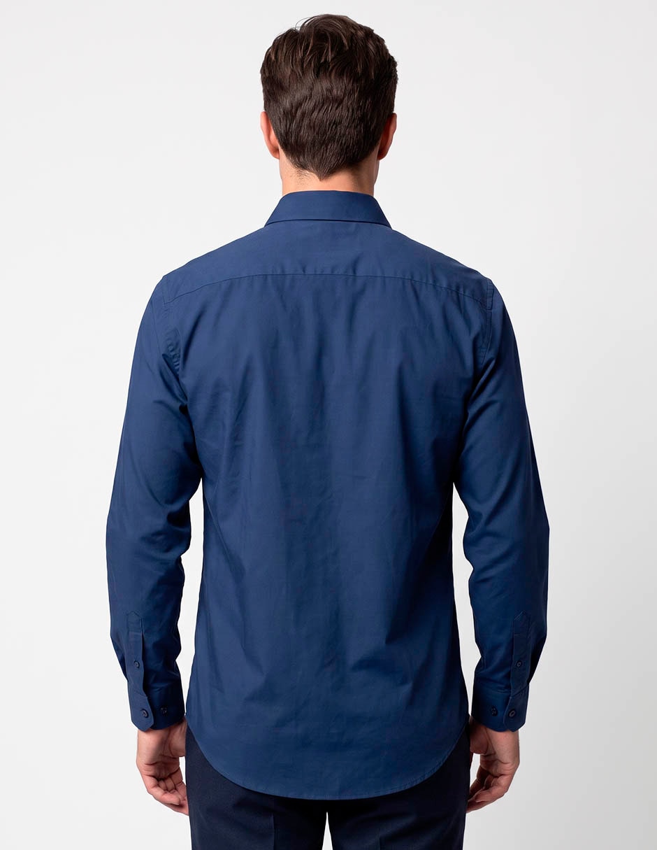 Camisa casual de algodón manga larga para hombre 2