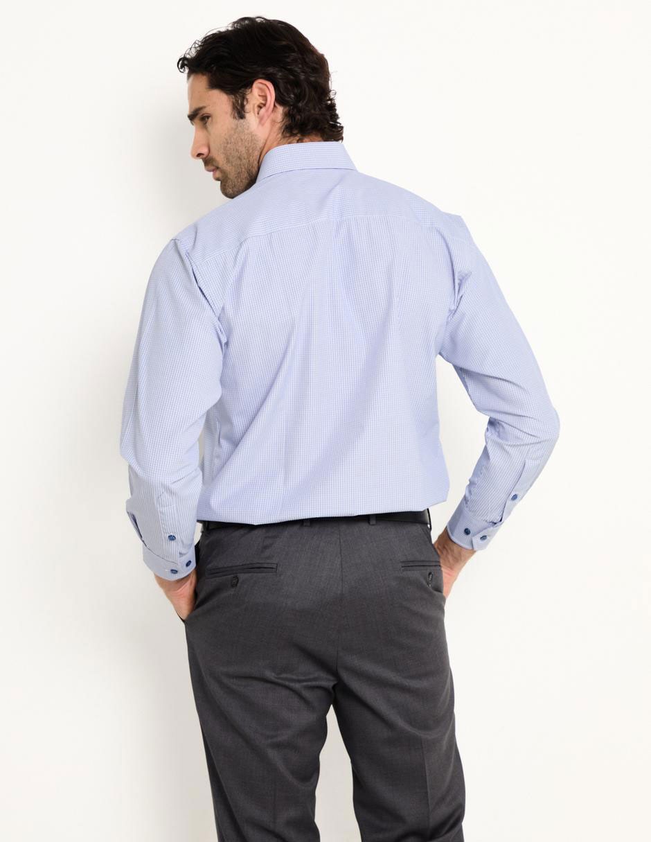 Camisa business casual manga larga para hombre 2