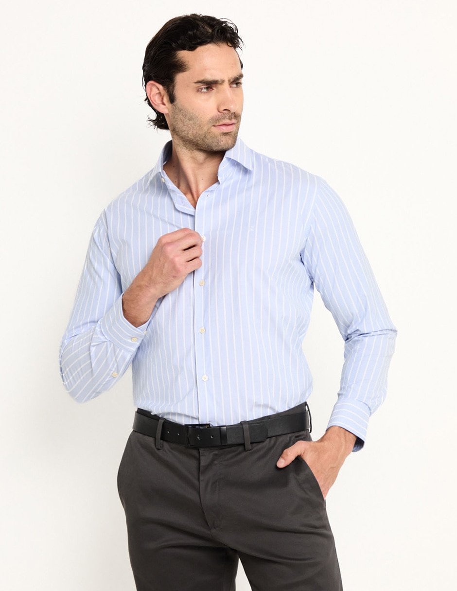 Camisa business casual manga larga para hombre Camisa business casual manga larga para hombre