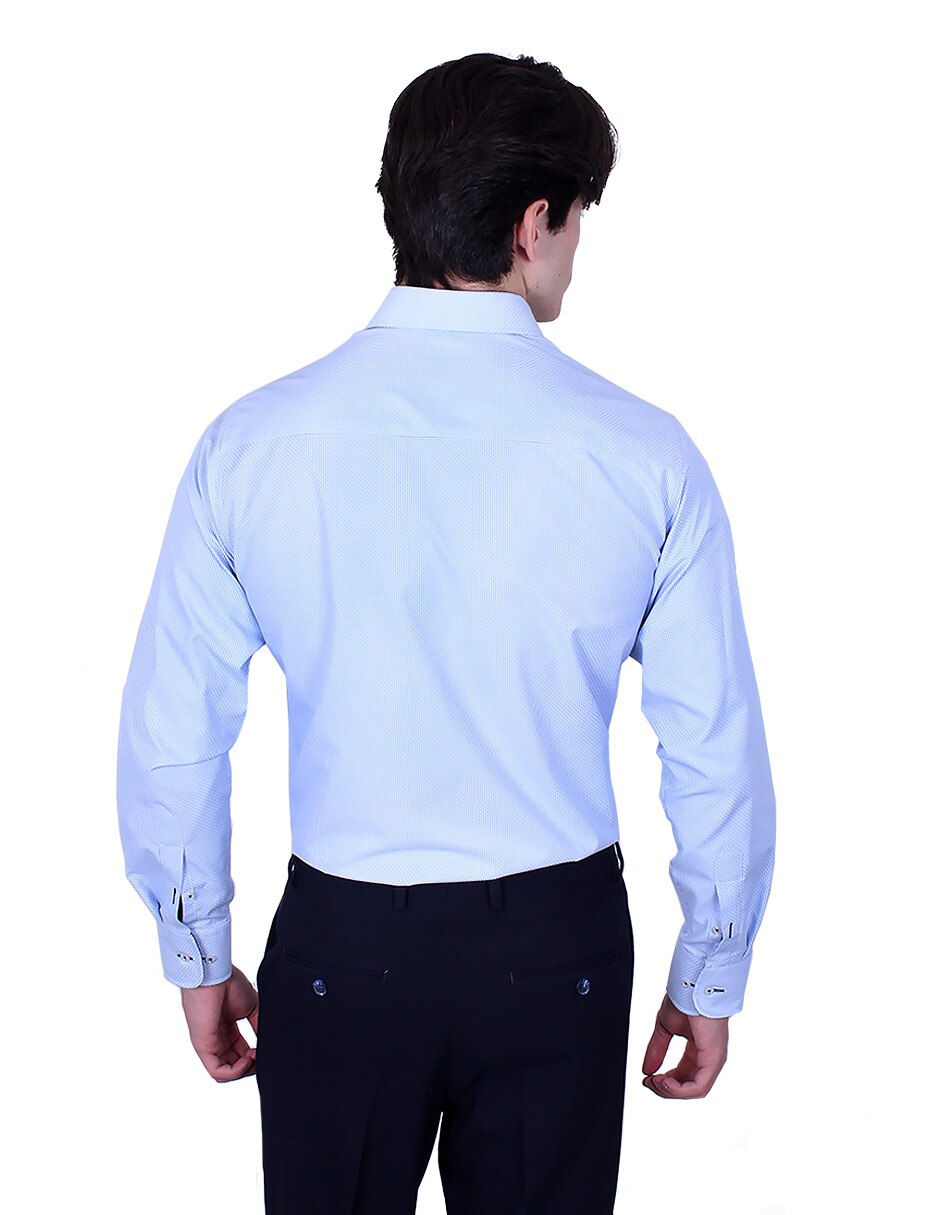 Camisa formal manga larga para hombre 2