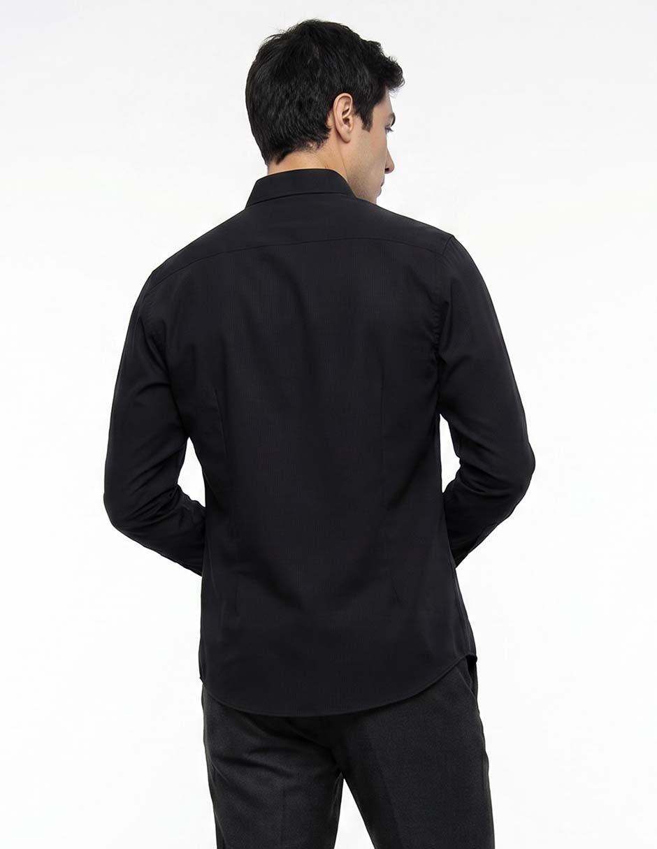 Camisa de vestir Contempo manga larga para hombre