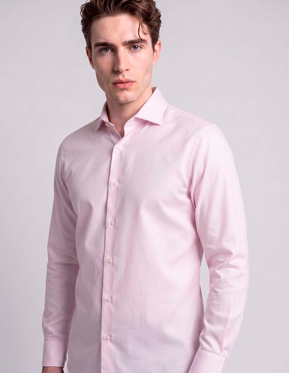 Camisa casual manga larga para hombre 2
