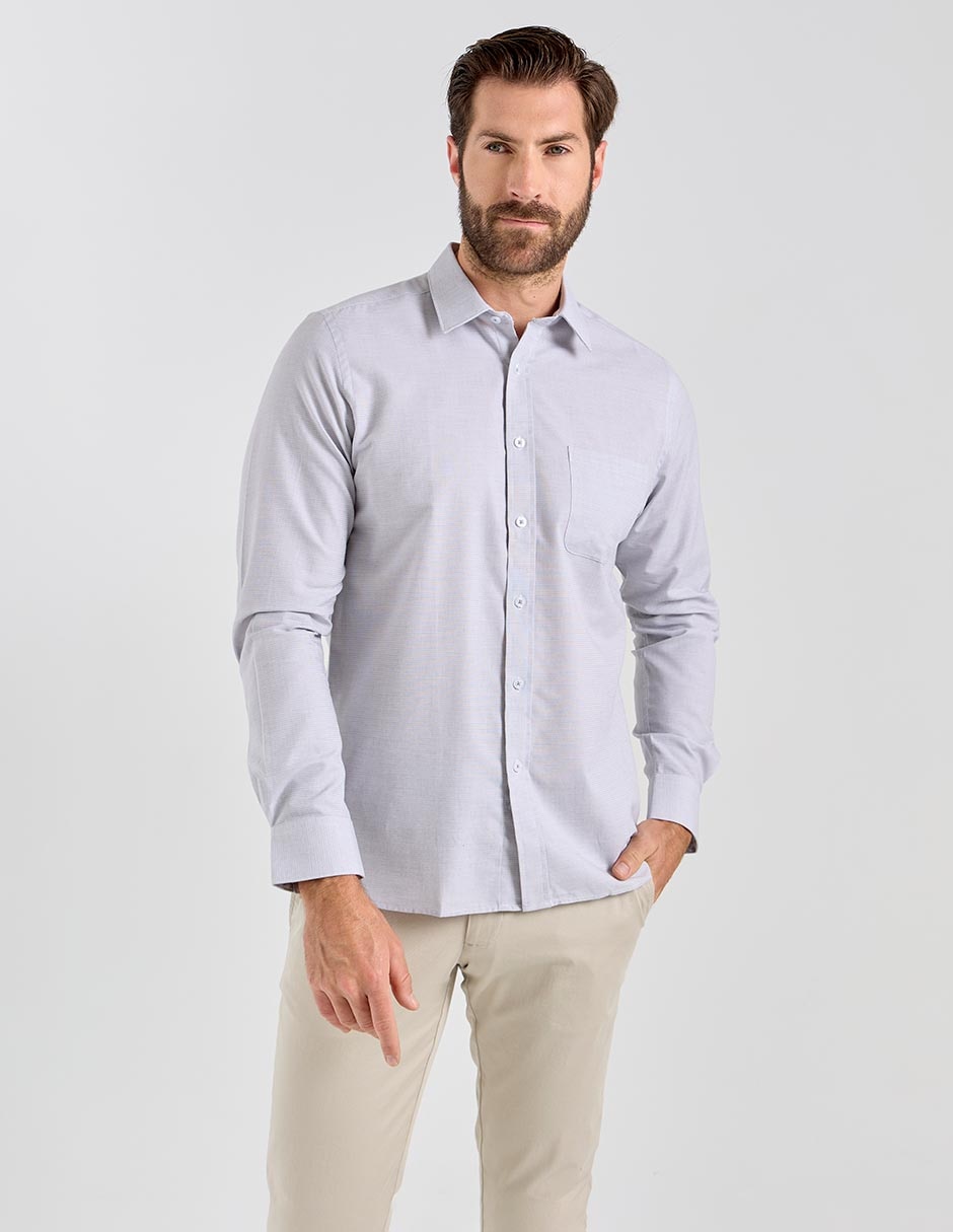 Camisa casual manga larga para hombre Camisa casual manga larga para hombre