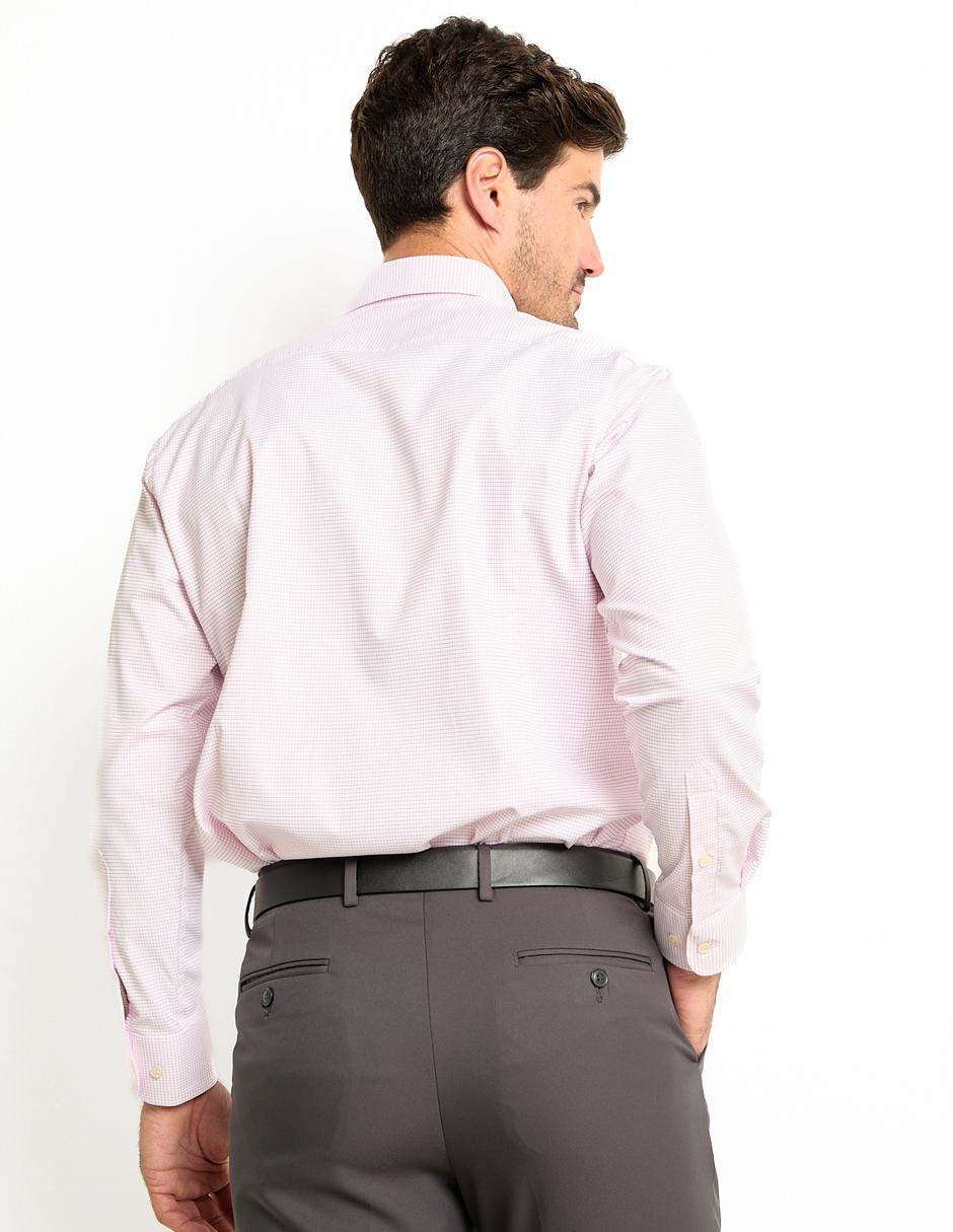 Camisa formal de algodón manga larga para hombre 4