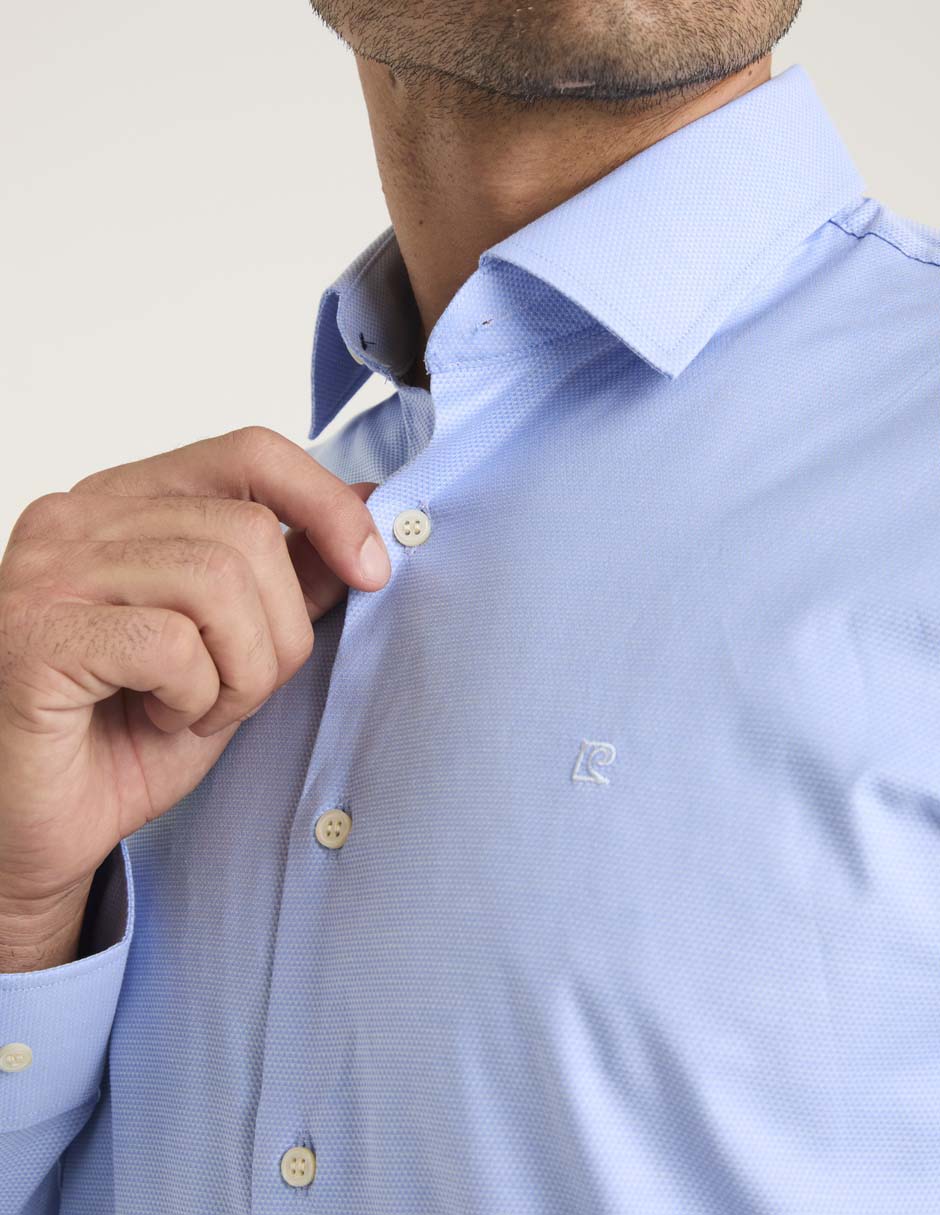 Camisa formal manga larga para hombre