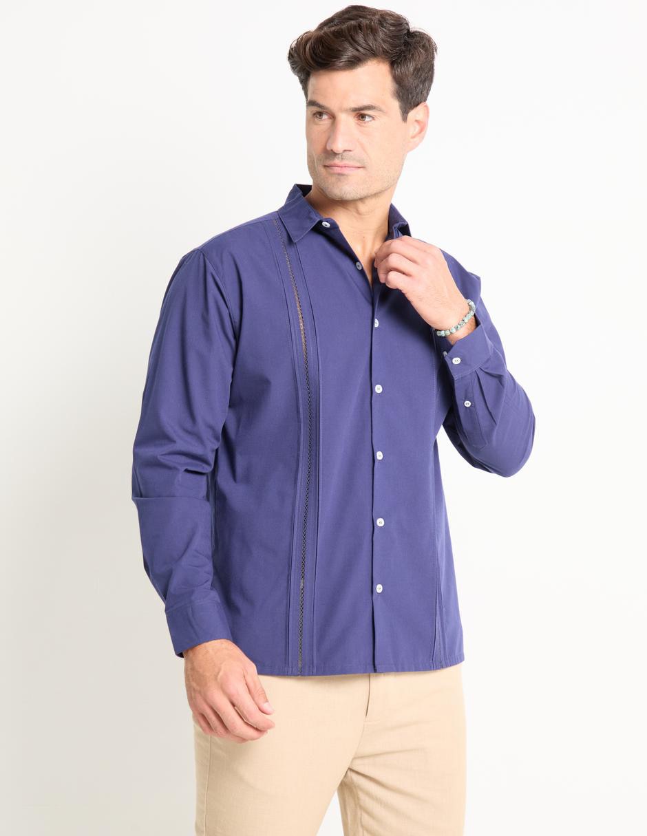 Guayabera manga larga para hombre Guayabera manga larga para hombre