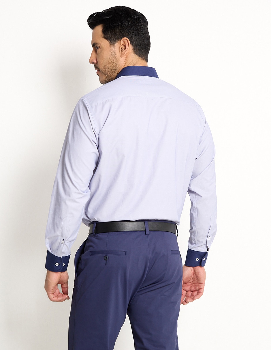 Camisa formal manga larga para hombre