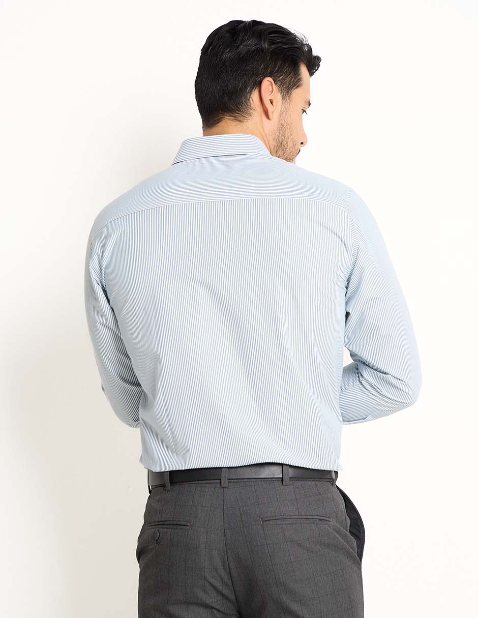 Camisa formal de algodón manga larga para hombre 2