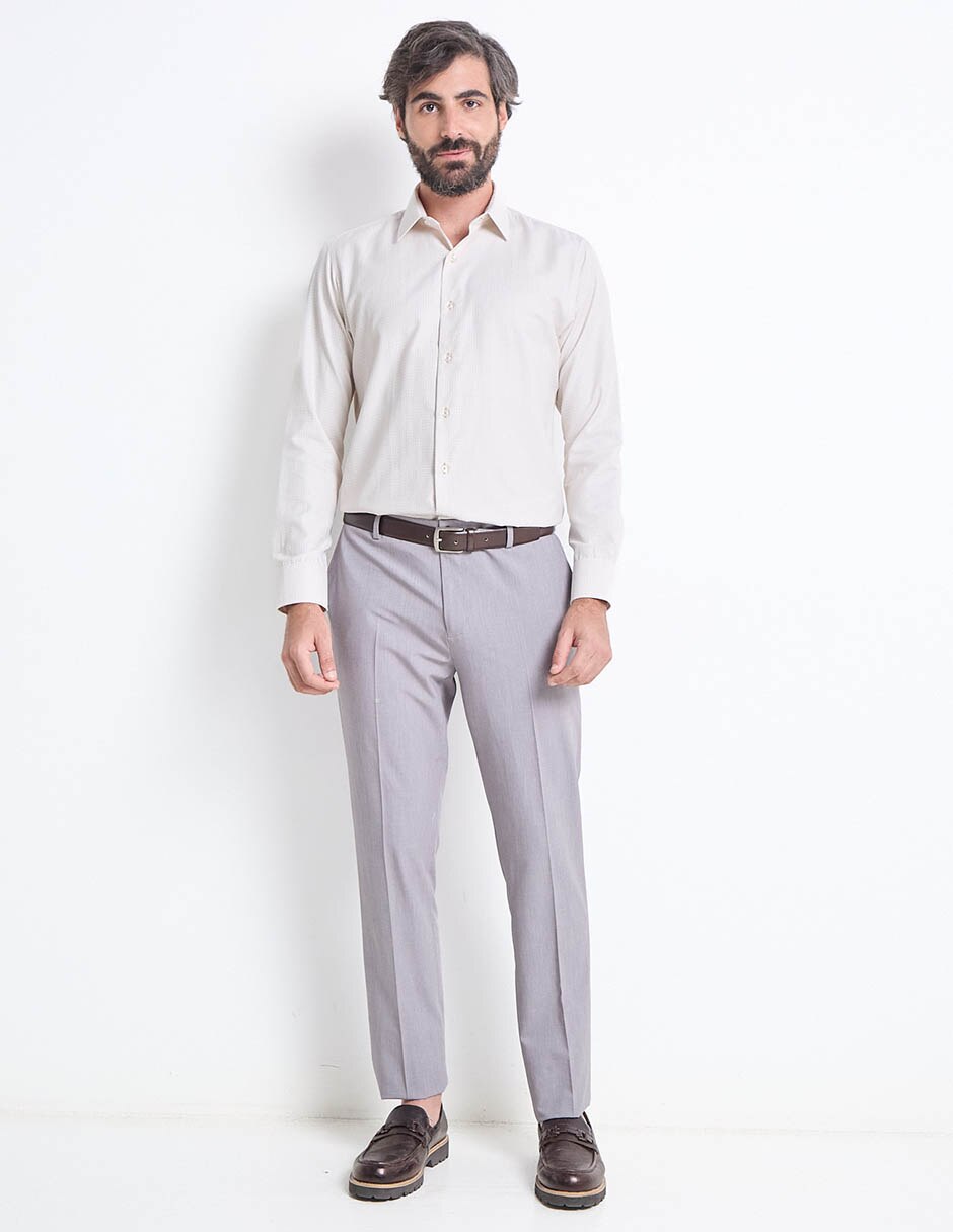 Camisa formal manga larga para hombre 3