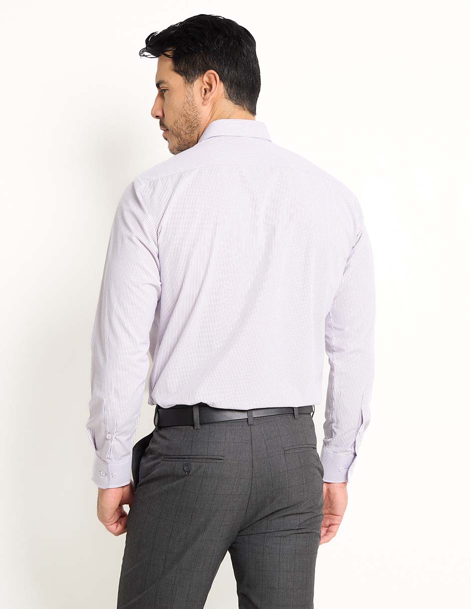 Camisa formal manga larga para hombre 2