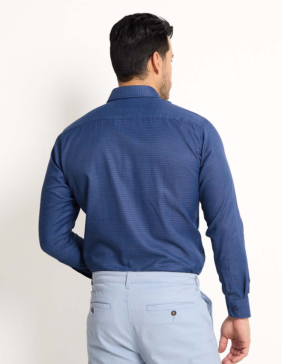Camisa formal manga larga para hombre 2